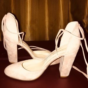 Marc Fisher suede gladiator laces shoes